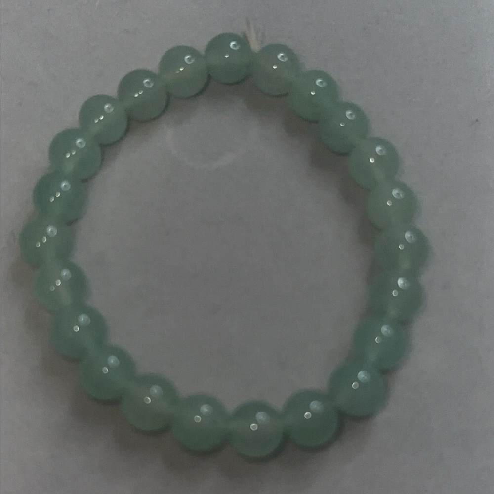 pretty green stone bracelet